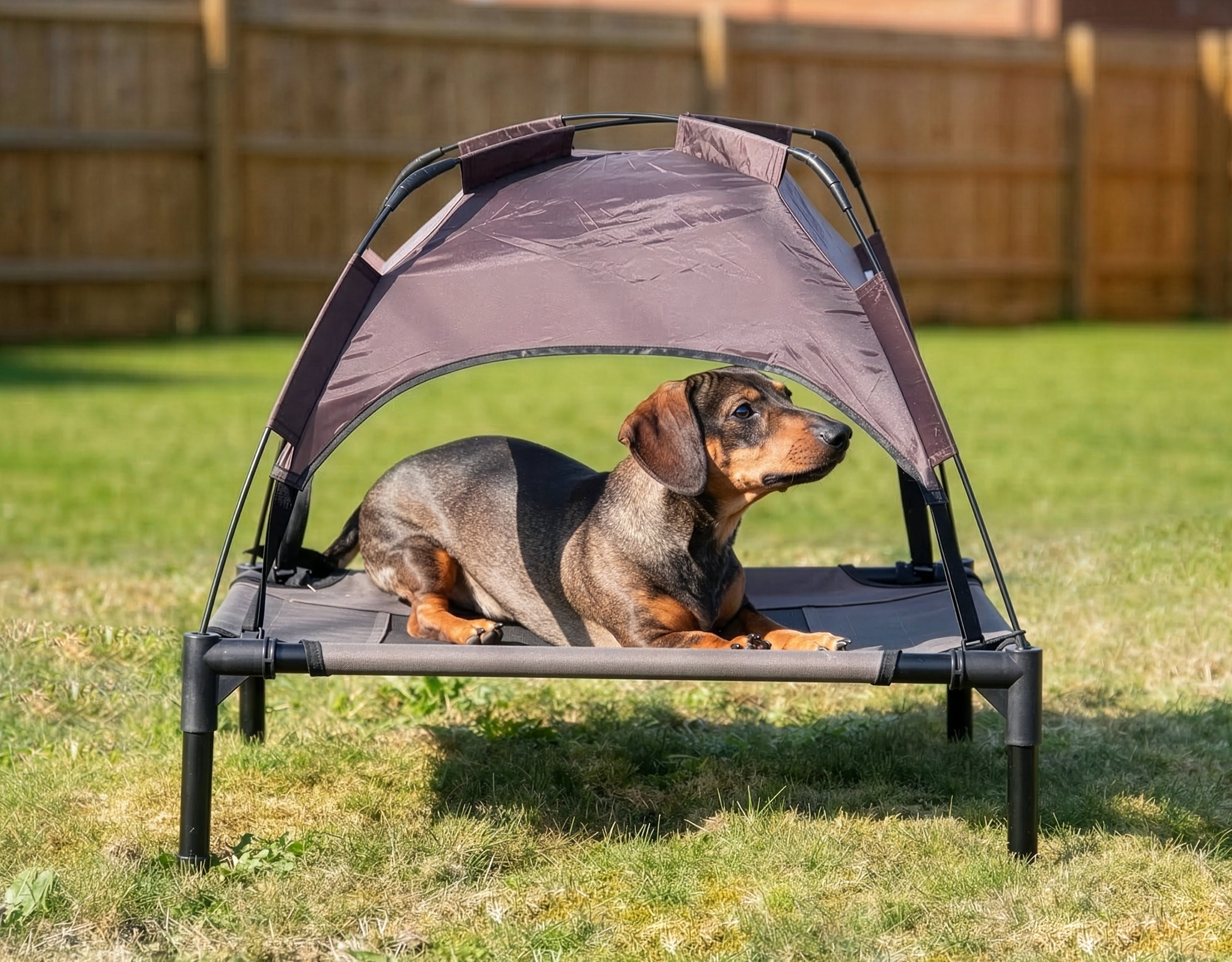 Sheltered Dog Bed Rosewood