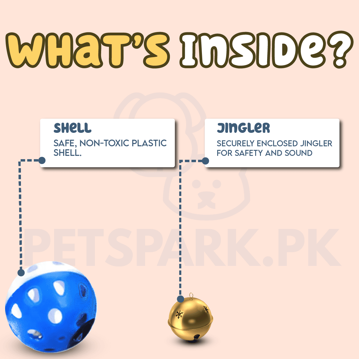 Cat Ball Jingle Balls * 1 -- Cat Toy Pets Park PK