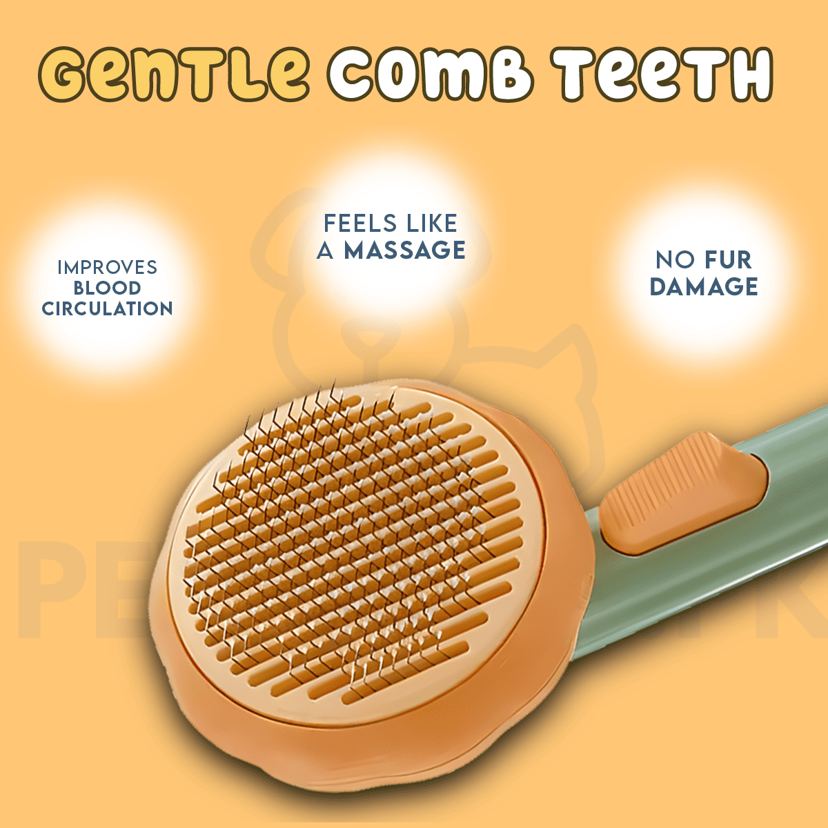 PumpKin Pie Self-Cleaning Brush Pets Park PK