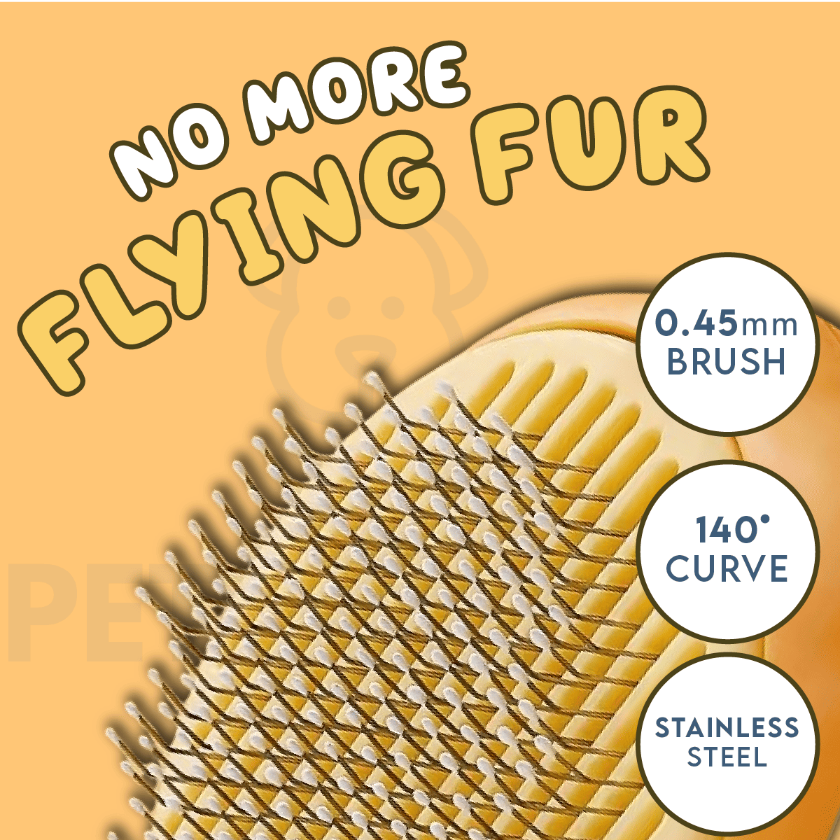 PumpKin Pie Self-Cleaning Brush Pets Park PK