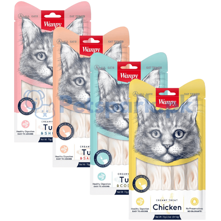 Wanpy Creamy Treat for Cats Pets Park PK